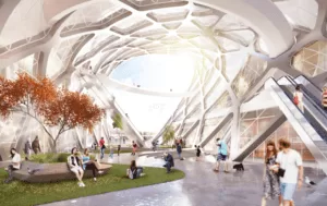 Atrium Voronoi Structure Grasshopper Rhino 3d