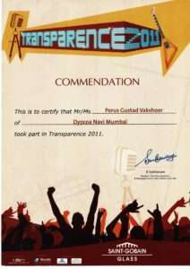 transparence certificate