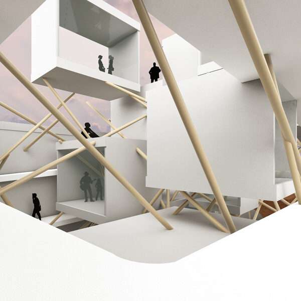 Random Sticks Art Gallery Architecture Design Grasshopper