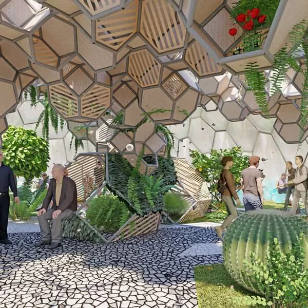 3D Voronoi Pavilion Grasshopper
