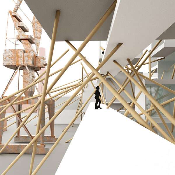 Random Sticks Art Gallery Architecture Design Grasshopper