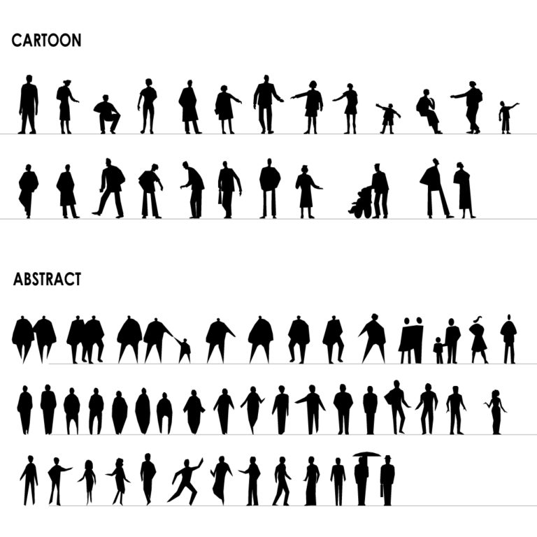 Silhouette People DWG | RhinoProf