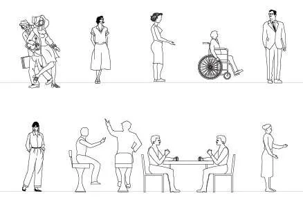 All People Elevation DWG - Image 5