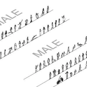 Detail People Elevation- Rhino 2D/3D