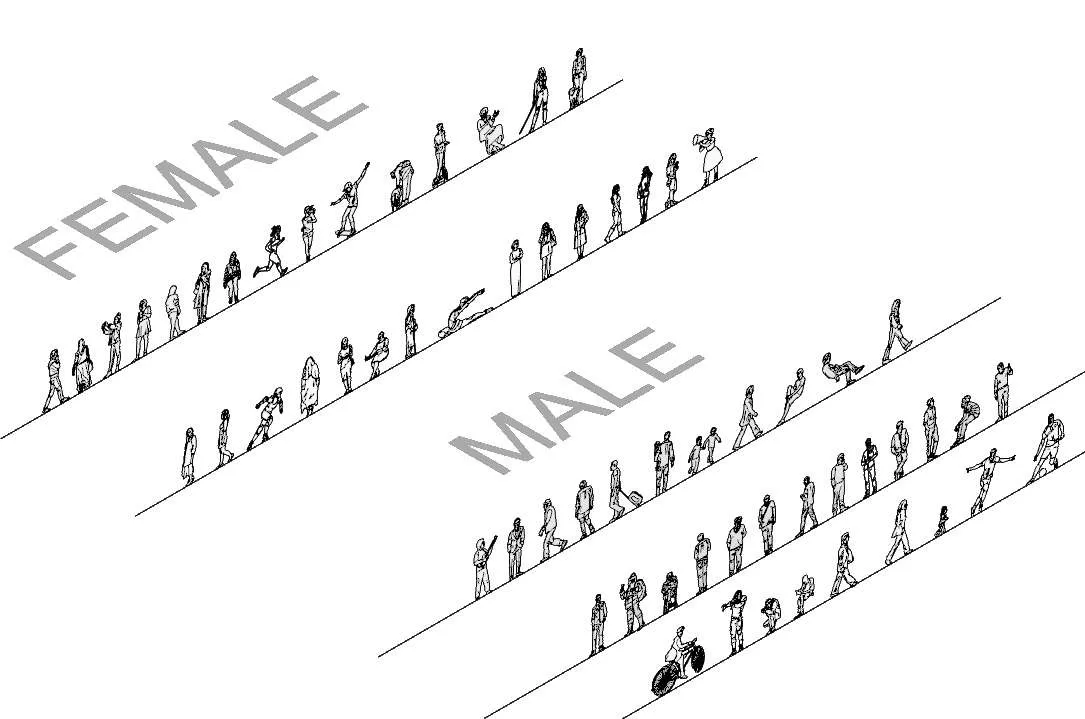 Detail People Elevation- Rhino 2D/3D