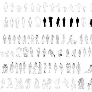 People- Plan & Elevation- Illustrator | RhinoProf