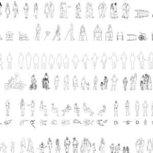 People- Plan & Elevation – DWG