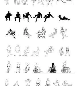 People Sitting – DWG