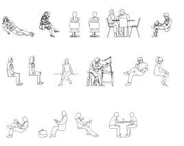 Seating People – Illustrator