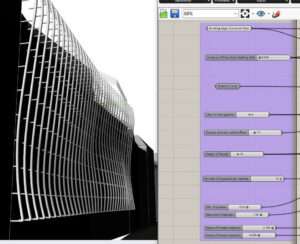 Parametric Wavy Vertical Pipe Facade Grasshopper