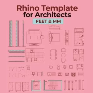 2D Rhino Template for Architects – Millimeters & Feet