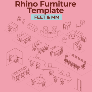 Rhino 3D Furniture Blocks