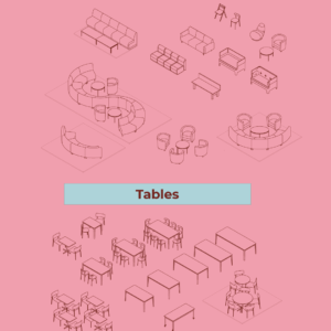 Rhino 3D Furniture Blocks