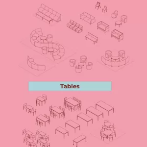 Rhino 3D Furniture Blocks